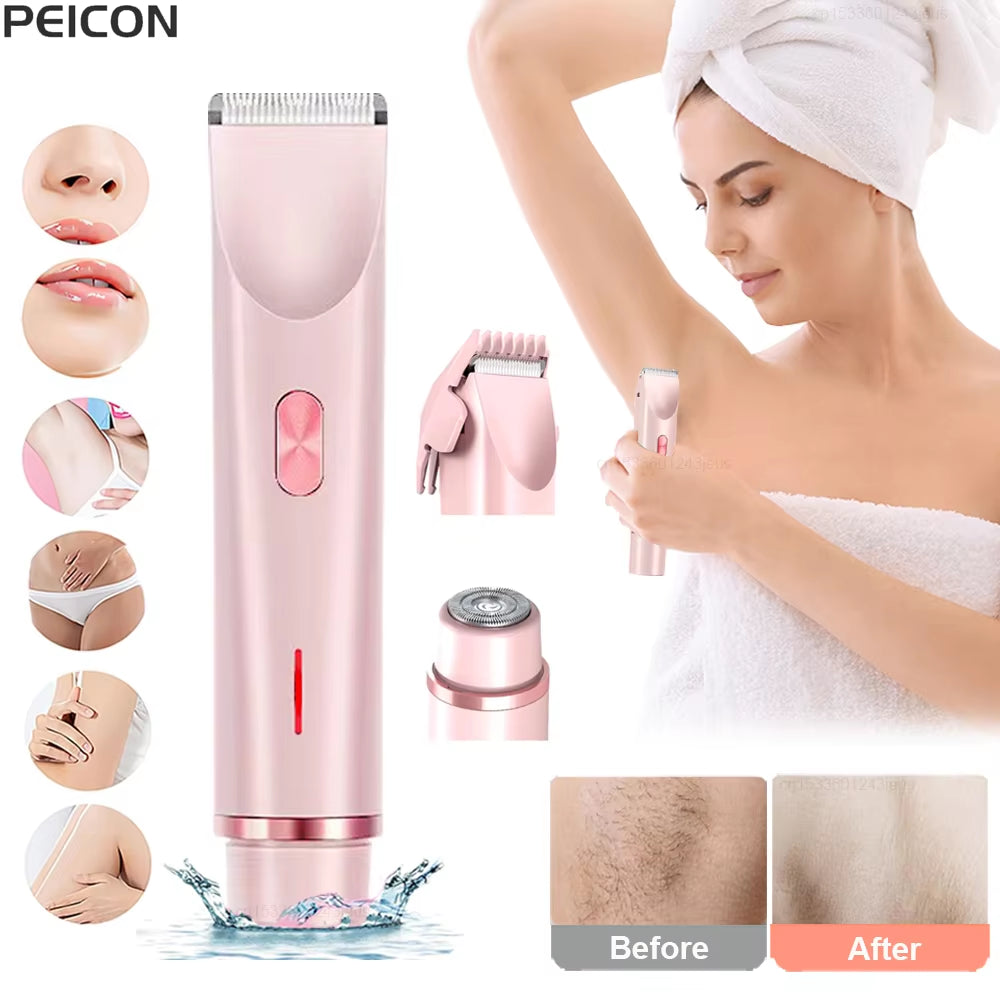 Electric Shaver for Woman Female Razor Body Epilator Face Facial Mustache Leg Body Underarm Bikini Electric Hair Remover Trimmer