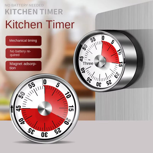 1Pc Visual Timer Mechanical Countdown Timers Kitchen Classroom Baking Clock for Teaching Meeting Cookin Working