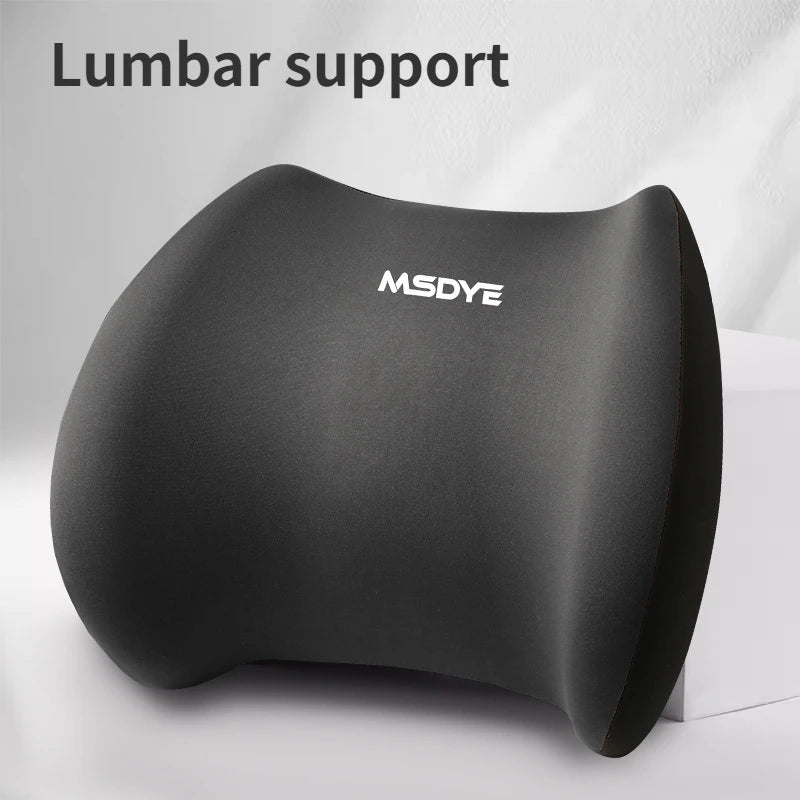 Car Headrest/Lumbar Support Car Neck Pillow Waist Cushion Driver Seat Backrest Car Cushion Driving Lumbar Support Waist Support