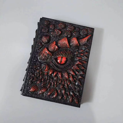 Fashion Vintage Dragon Embossed Resin Cover Travel Diary Notebook Travel Journal A5-Note Book Art 3D Relief Diary Book 1Pcs