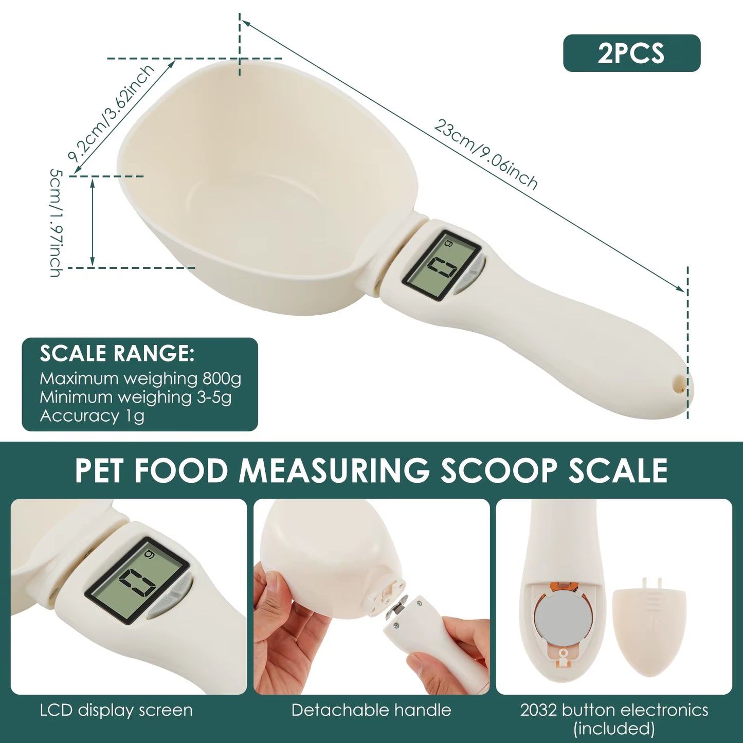 1/2Pcs LED Digital Measurement Weighing Spoon Kitchen Scale Electronic Measuring Spoon Coffee Powder Scale Baking Scale Tools