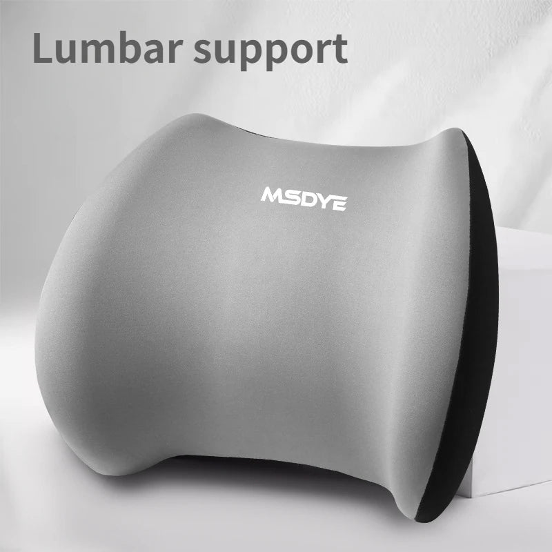 Car Headrest/Lumbar Support Car Neck Pillow Waist Cushion Driver Seat Backrest Car Cushion Driving Lumbar Support Waist Support