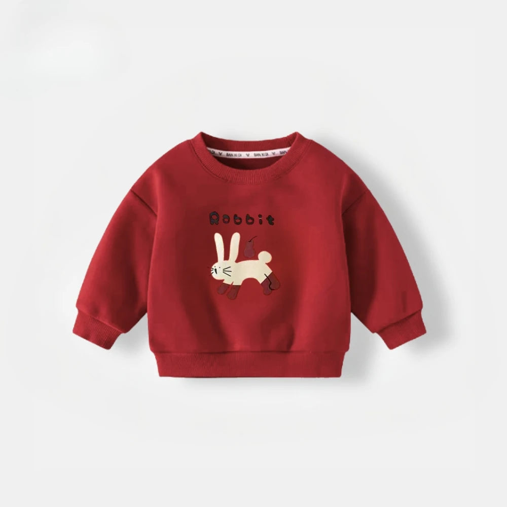 2025 Autumn New Children Sweatshirt Printed Cartoon Cute Fashion Baby Girl Boy Long Sleeve Tops Crewneck Hoodie Kids Clothing
