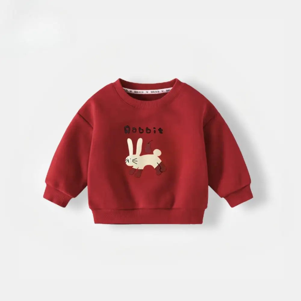 2025 Autumn New Children Sweatshirt Printed Cartoon Cute Fashion Baby Girl Boy Long Sleeve Tops Crewneck Hoodie Kids Clothing
