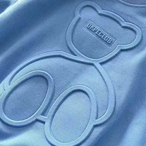 Boys' Sweatshirt for Spring and Autumn, New Embossed Stylish Versatile Long-Sleeve T-Shirt for Older Children, Korean Style Base Shirt for Kids