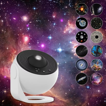 LED Night Light Galaxy Projector Starry Sky Projector 360° Rotate Planetarium Night Lamp for Room Decorative Children Kids Gift