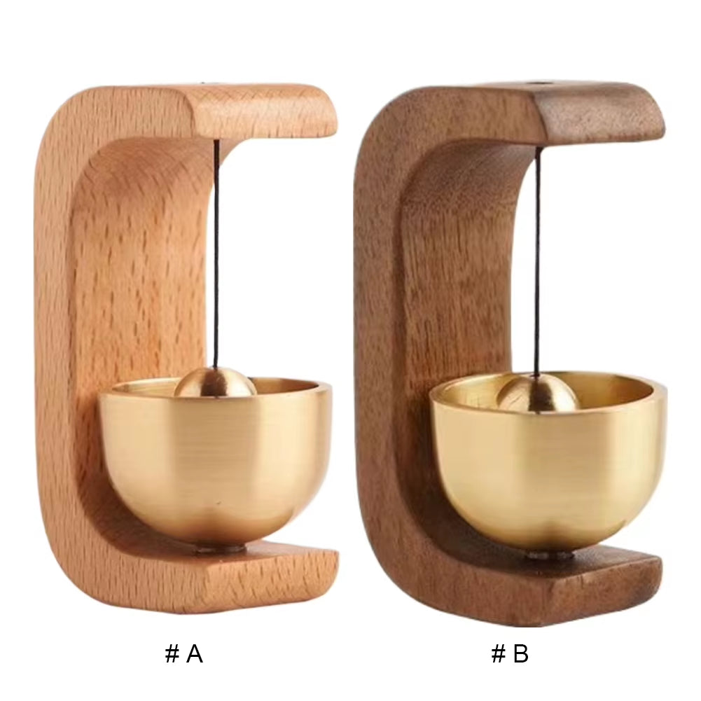 Magnetic Wood Doorbell Chime Hanging Wooden Wind Chimes Decorative Loud Door Bell Wind Loud Door Bell Home Decorations