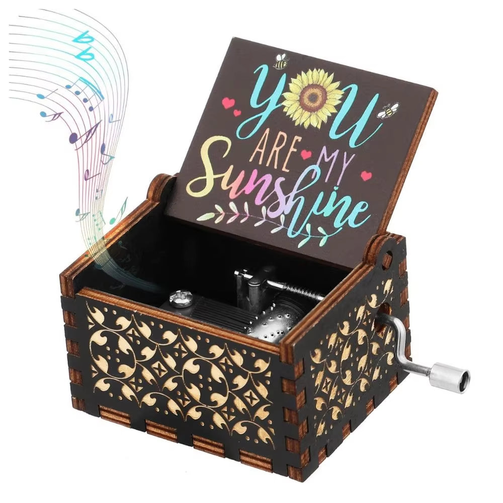 21 Music Boxes Pink White Blue Black Wood You Are My Sunshine Godfather Music Box Music Theme Birthday Gift