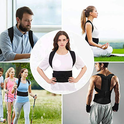 Posture Corrector Back Brace Clavicle Support Stop Slouching and Hunching Adjustable Back Trainer Unisex Correction Belt