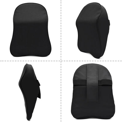 3D Nappa Leather Memory Foam Headrest Car Neck Pillow Support Neck Rest Pillow for Car Pain Relief Travel Neck Support